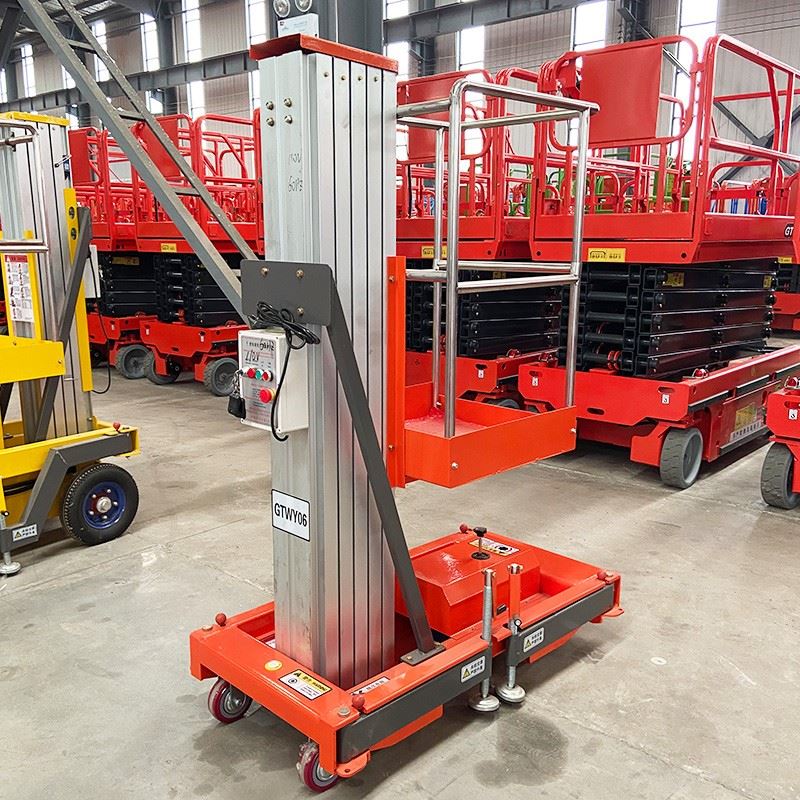 Single Mast Aluminum Alloy Lift Platform factory